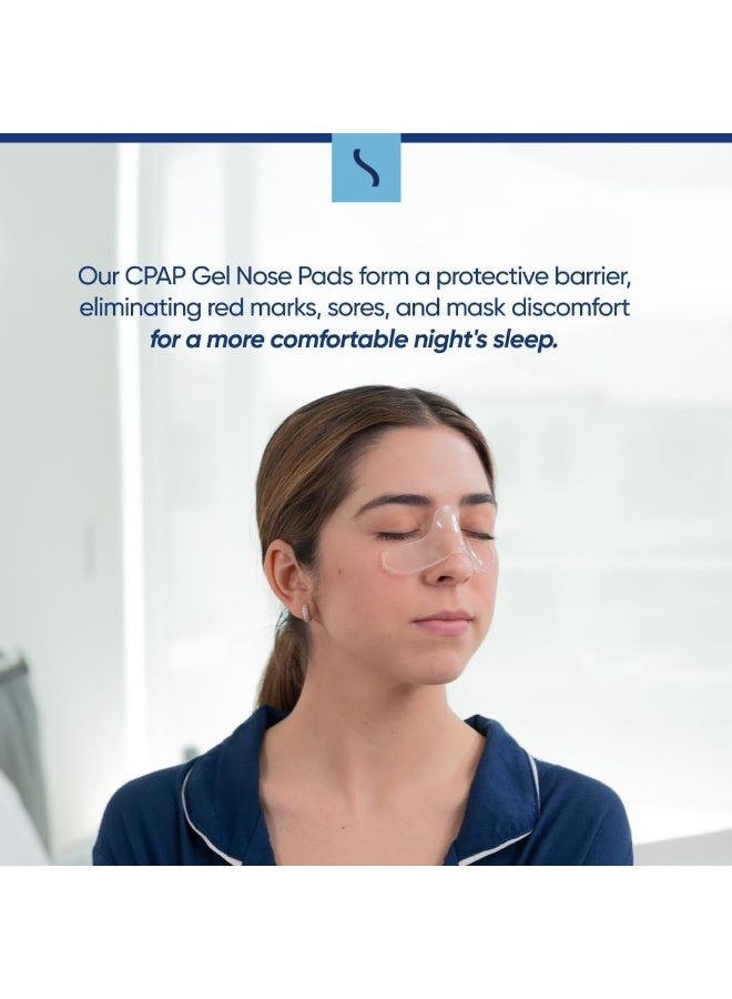 Snugell Gel Nose Pads for CPAP Mask | 5 Pack Set | Compatible with Wide Range of CPAP Masks | Fits Most CPAP Face Masks | Sleep Nose Comfort Pads - Image 2
